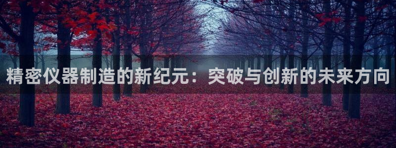 黑客解读cq9电子平台：精密仪器制造的新纪元：突破与创新的未