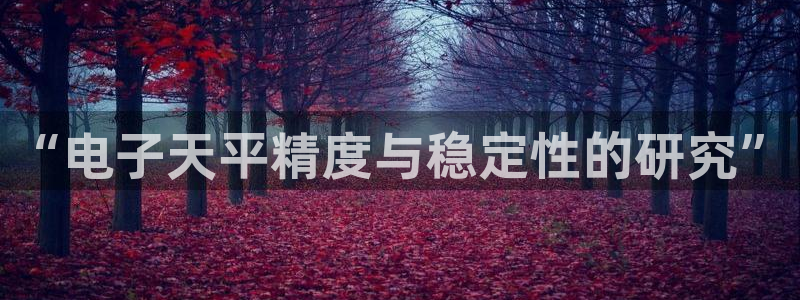 CQ9电子放cf66：“电子天平精度与稳定性的研究”