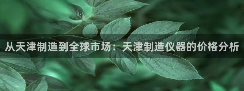 cq9电子飞天：从天津制造到全球市场：天津制造仪器的价格分析