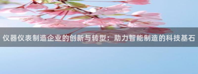 CQ9电子坑人：仪器仪表制造企业的创新与转型：助力智能制造的
