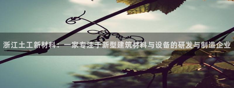 试玩cq9电子跳高高：浙江土工新材料：一家专注于新型建筑材料