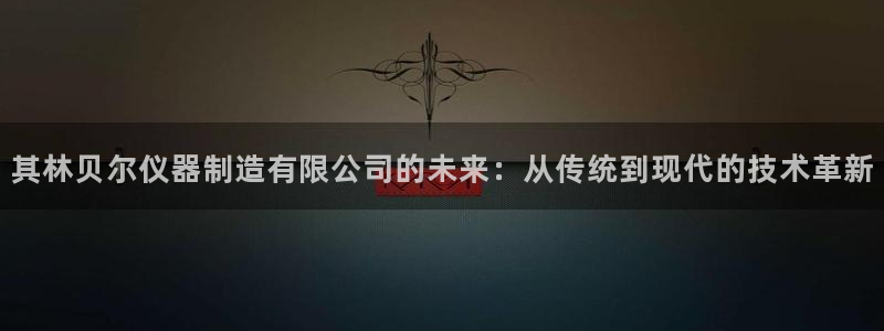 网赌cq9传奇电子：其林贝尔仪器制造有限公司的未来：从传统到