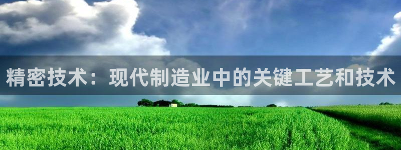 cq9平台电子：精密技术：现代制造业中的关键工艺和技术