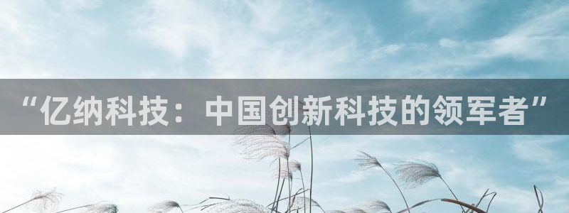 cq9电子宙斯：“亿纳科技：中国创新科技的领军者”