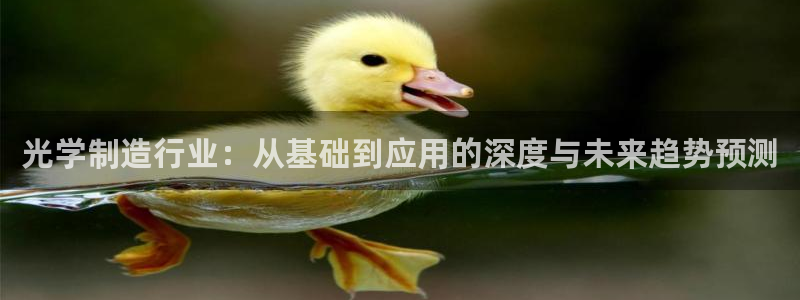 cq9电子血之吻：光学制造行业：从基础到应用的深度与未来趋势