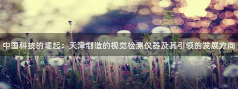cq9电子技术：中国科技的崛起：天津制造的视觉检测仪器及其引