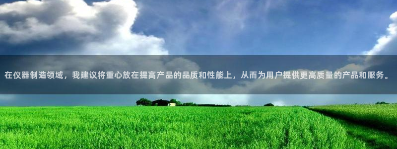 cq9电子游戏平台网站大全：在仪器制造领域，我建议将重心放在