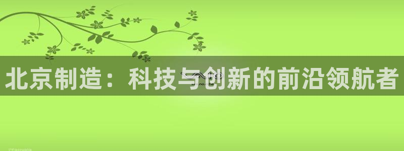 cq9电子黑豹：北京制造：科技与创新的前沿领航者