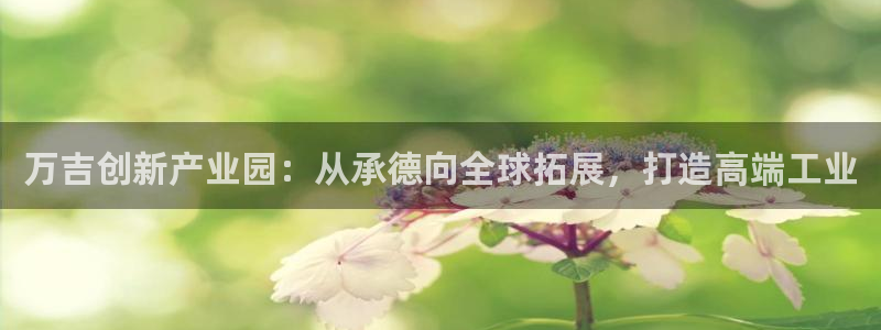 cq9传奇电子跳高高：万吉创新产业园：从承德向全球拓展，打造