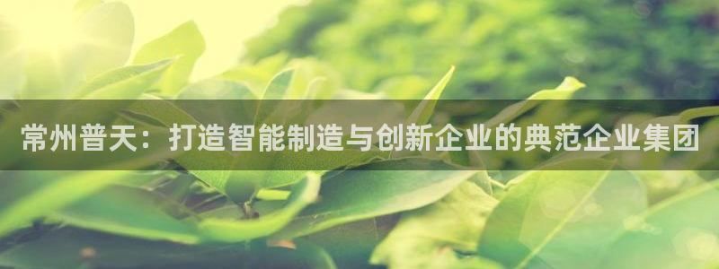 cq9电子鸿福齐天：常州普天：打造智能制造与创新企业的典范企