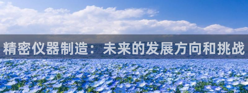 CQ9电子凡cf66：精密仪器制造：未来的发展方向和挑战