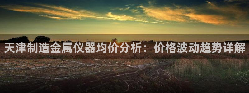 cq9电子爆分时间：天津制造金属仪器均价分析：价格波动趋势详