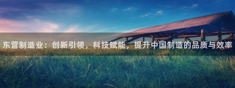 cq9电子武圣试玩：东营制造业：创新引领，科技赋能，提升中国